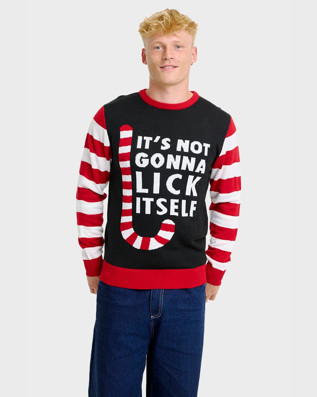 Men's Candy Cane Christmas Sweater