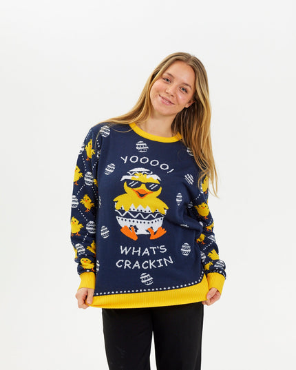 What's Cracking Easter Sweater for Women