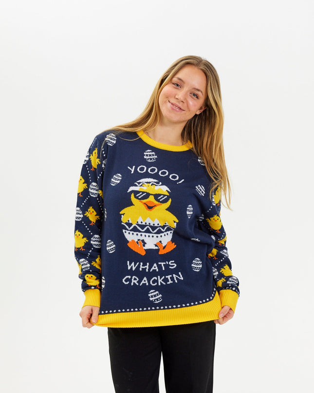 What's Cracking Easter Sweater for Women