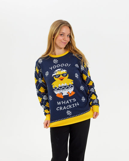What's Cracking Easter Sweater for Women
