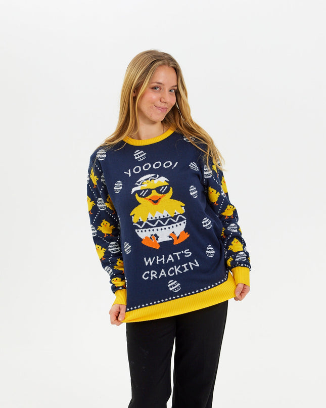 What's Cracking Easter Sweater for Women