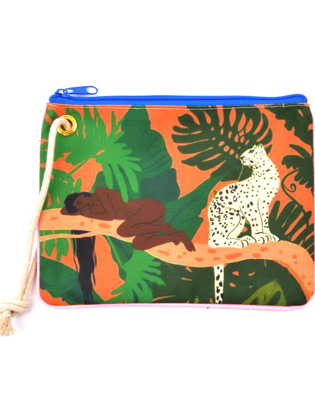 Jungle Print Cosmetic Bag