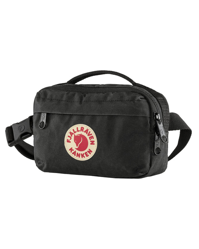 Fjallraven Kanken Hip Pack - Black | Handle: fjallraven-kanken-hip-pack-black