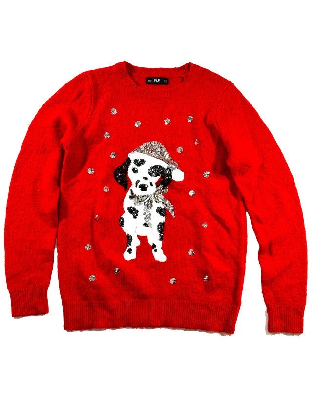 Santa Dalmatian Ugly Christmas Sweater