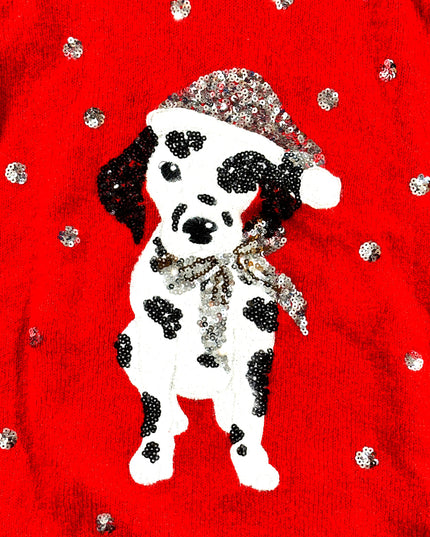 Santa Dalmatian Ugly Christmas Sweater