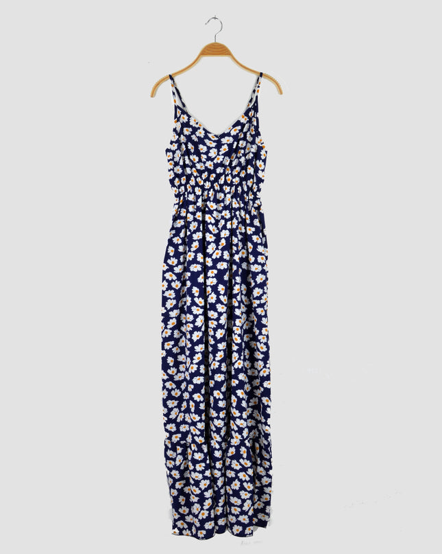 Blue Daisy Maxi Dress