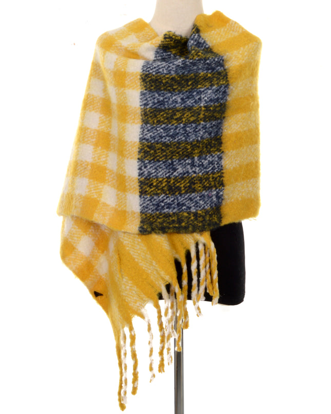 Yellow Plaid Scarf