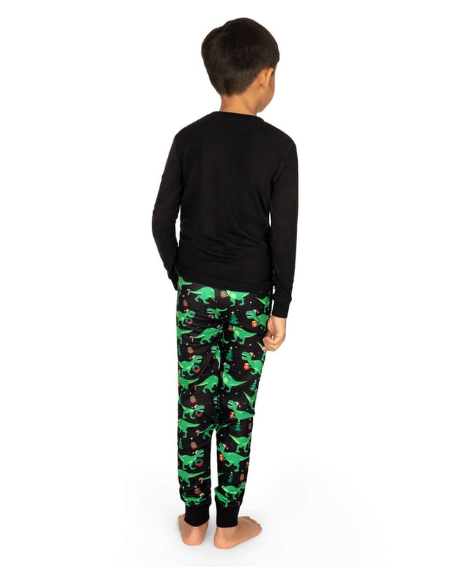 Boy's Rawr Dinosaur Crew Neck Pajama Set