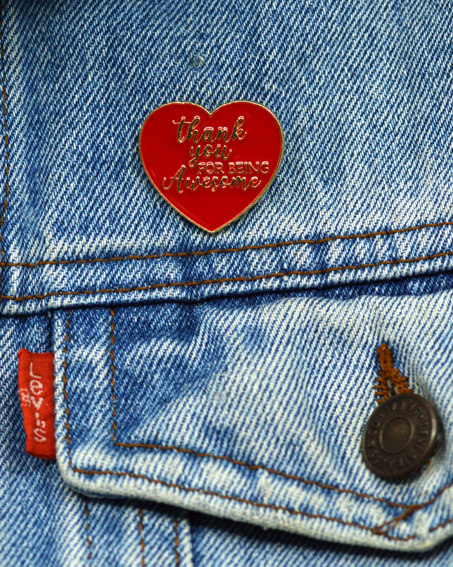 Being Awesome Enamel Pin