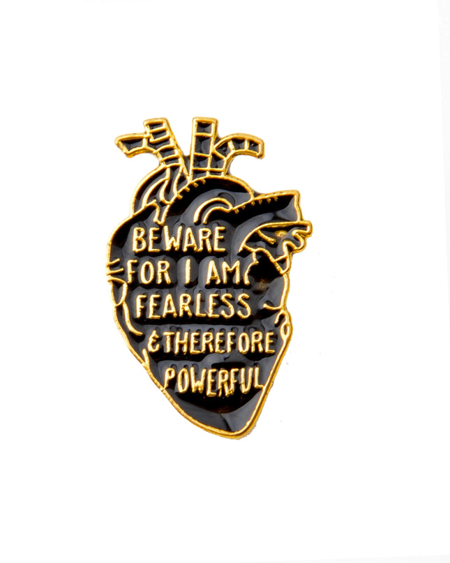 Beware Heart Badge - Perfect for Valentine's Gifts