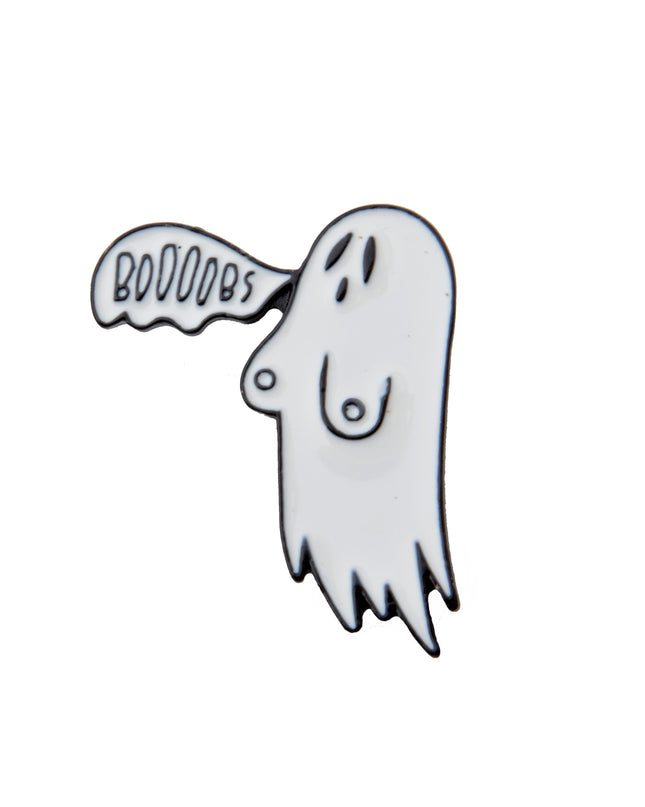 Fun Boobs Ghost Pin for Halloween