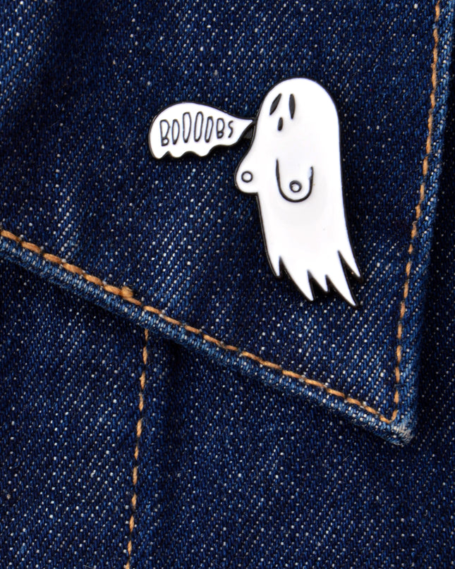 Fun Boobs Ghost Pin for Halloween