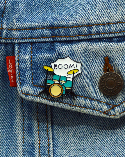 Boom Enamel Pin