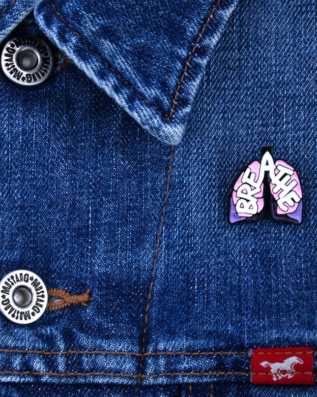 Breathe Enamel Pin