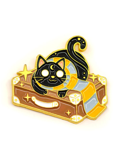 Wizard Cat III Pin - Magical Halloween Accessory