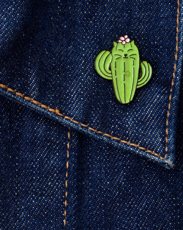 Cat Cactus Badge