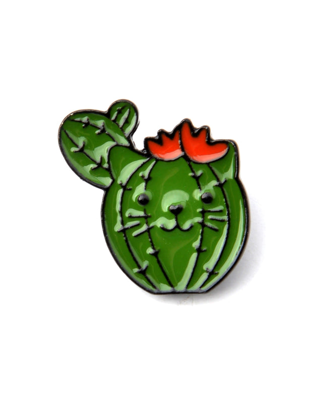 Cat Cactus II Pin