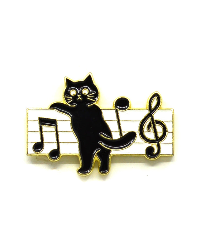 Cat Sheet Music Pin Halloween Costume Accessory