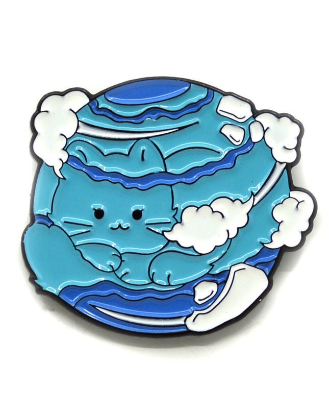 Cat Neptune Enamel Pin