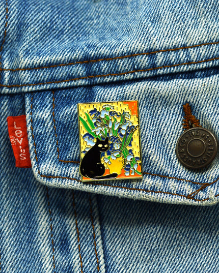 Cat Gogh Brooch