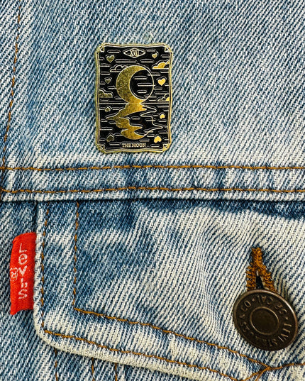 Dark Tarot Moon Brooch