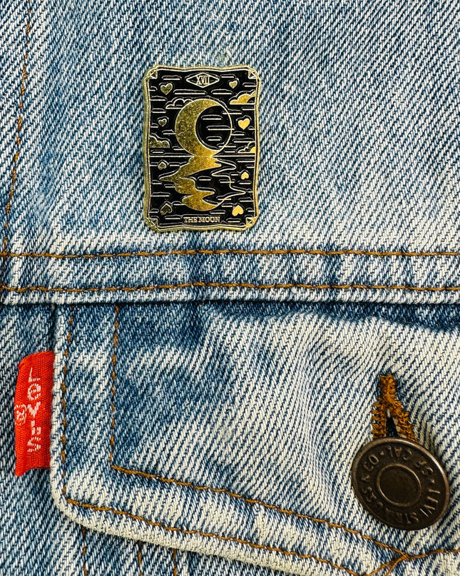 Dark Tarot Moon Brooch