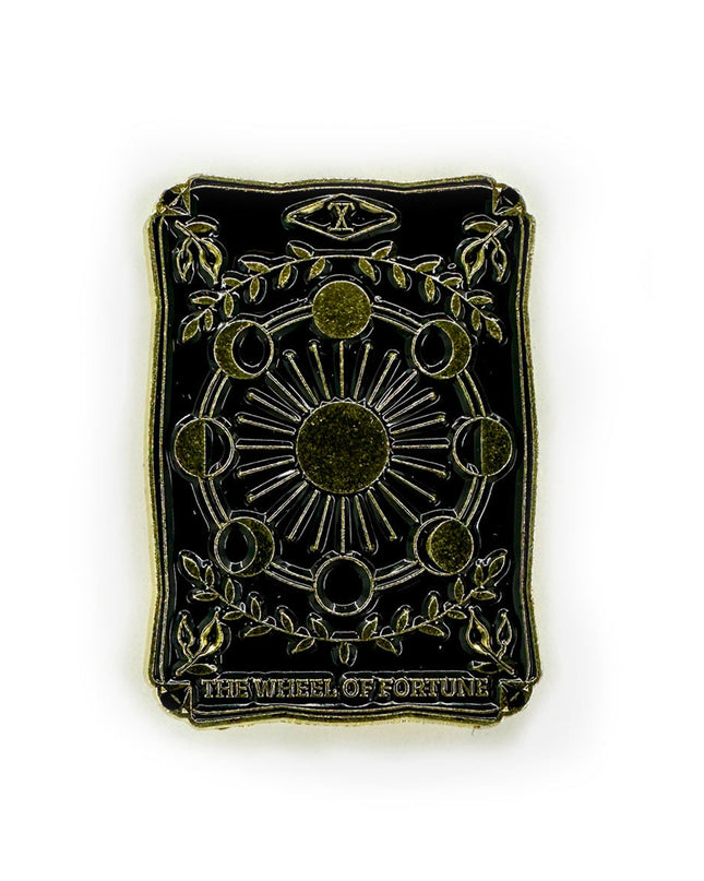 Dark Tarot Wheel of Fortune Brooch