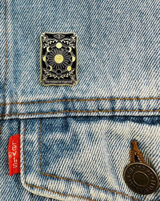 Dark Tarot Wheel of Fortune Brooch