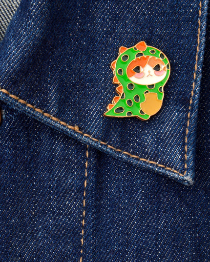 Dino Cat Pin