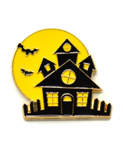 Halloween House Pin - Spooky Accessory