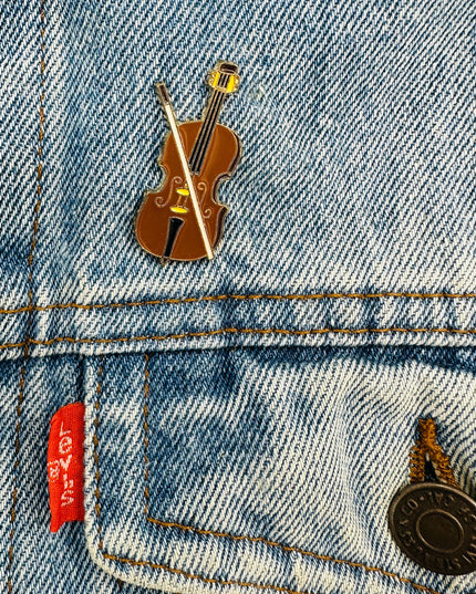 Violin II Design Brooch