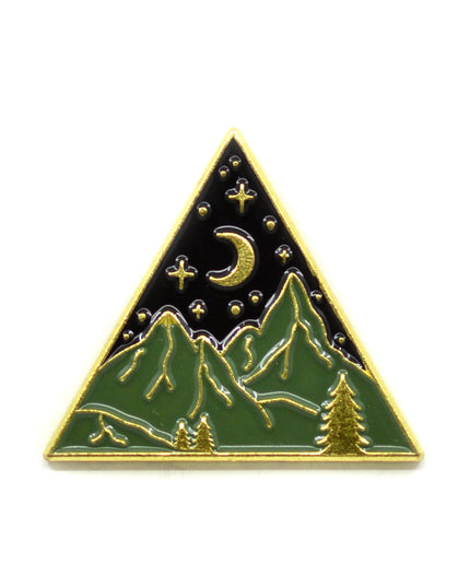 Mountain Peaks Pin Badge