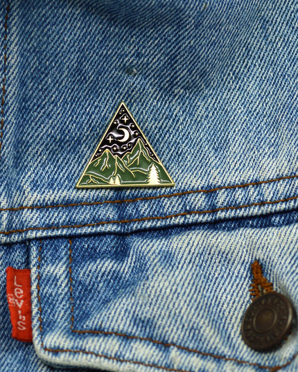 Mountain Peaks Pin Badge