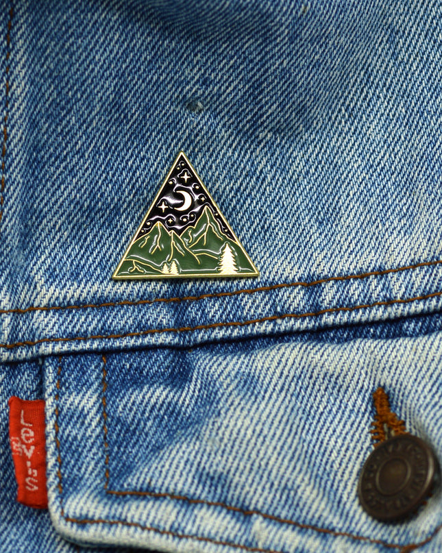 Mountain Peaks Pin Badge
