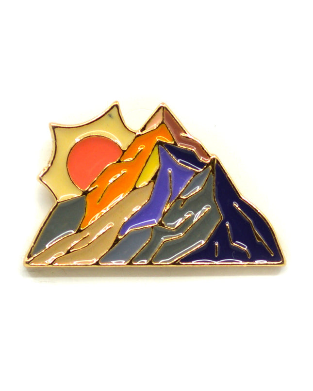 Mountain Sunset Enamel Pin