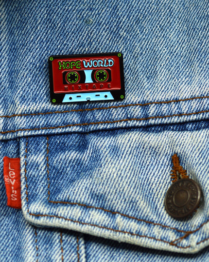 Hope World Badge - Inspirational Accessory