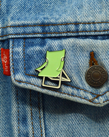 Garden Chair Pin Badge