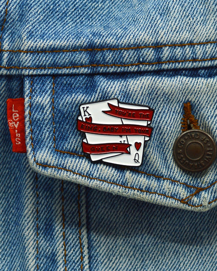 King and Queen Halloween Pin