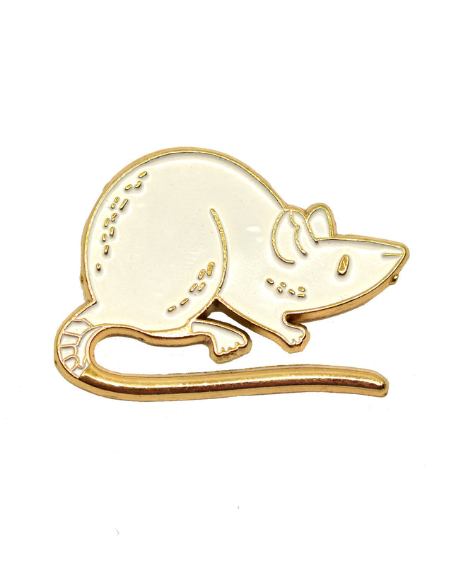 White Rat Badge from Easter Collection