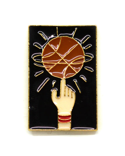 Basketball Spin Brooch