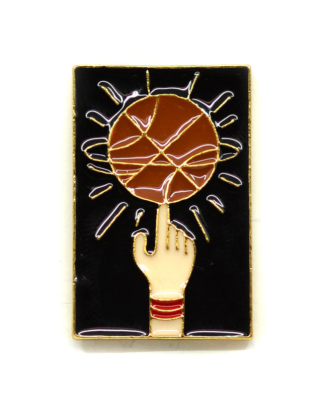 Basketball Spin Brooch