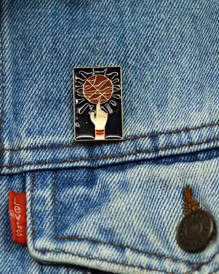 Basketball Spin Brooch