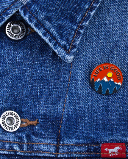 Life is Good Badge - Positive Vibes Accessory