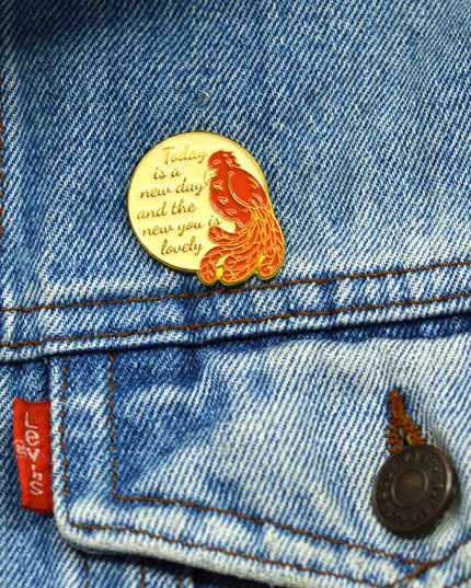 New You Enamel Pin