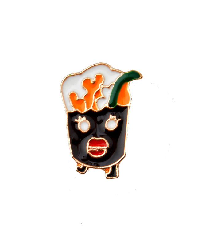 Miss Hot Drink Enamel Pin