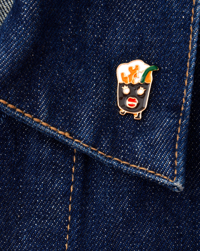 Miss Hot Drink Enamel Pin