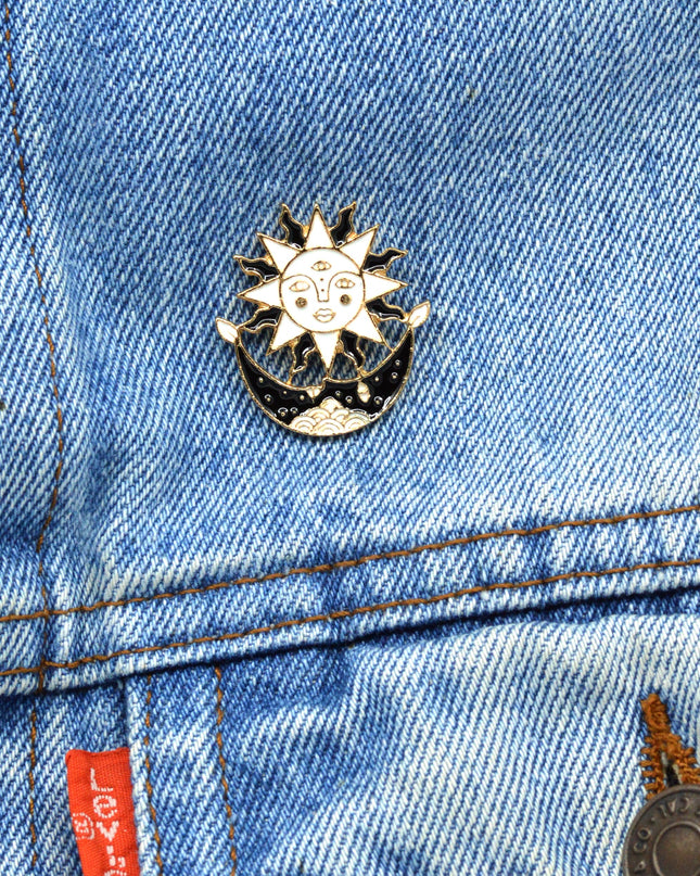 Sun and Moon II Pin