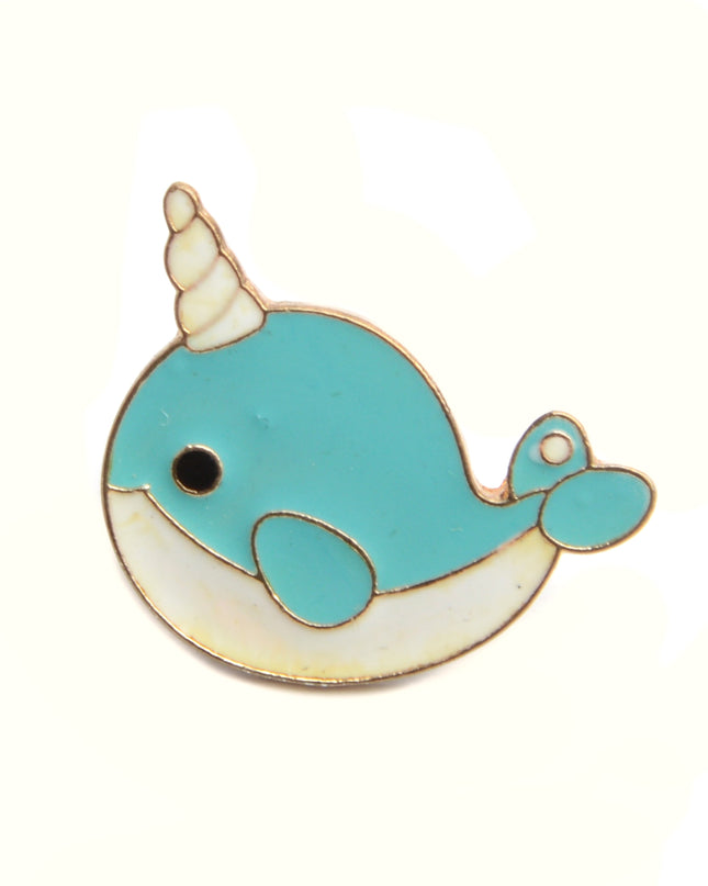 Easter Narwhal Plush Badge
