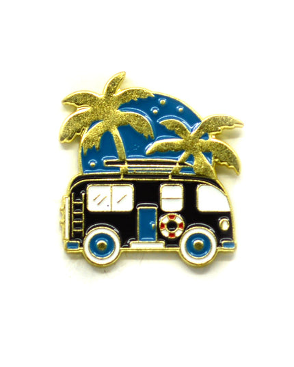 Palm Tree Bus Enamel Pin