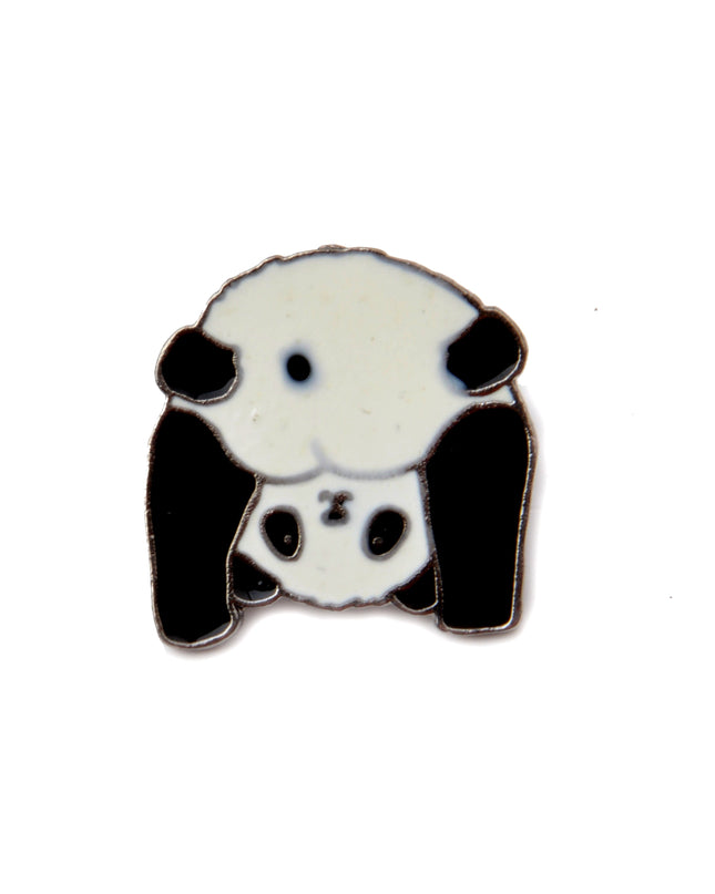 Panda Bottom Brooch - Playful Animal Design
